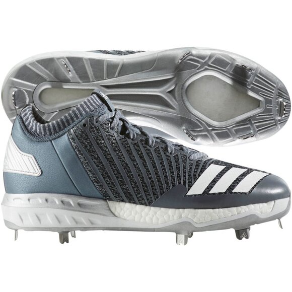 adidas Mens Boost Icon 3 Baseball Shoes 8 Color Onix/White/Metallic Silver main image 4